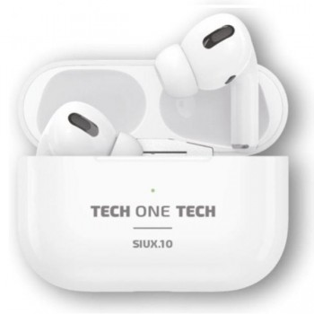 Auriculares Bluetooth Tech One Tech SIUX.10 TEC1410 - con estuche de carga - Autonomía 5h - Blancos