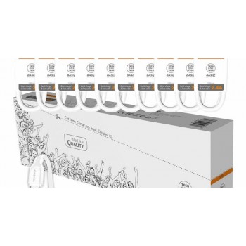 Pack 10 Cables USB 2.0 Tech One Tech Basik TEC2953 - USB Macho - USB Tipo-C Macho - 1m - Blanco