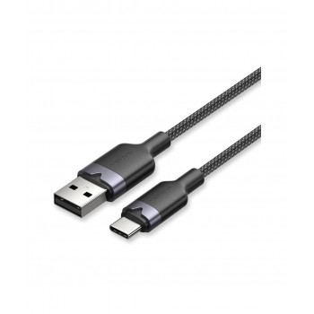 Cable USB 2.0 Tipo-C Vention CTNBF - USB Tipo-C Macho - USB Macho - Hasta 60W - 480Mbps - 1m - Negro
