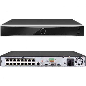 Hikvision Grabador de red NVR 4K 16 canales AcuSense 160Mbps serie K H.265 2HDD 1U MD 2.0 DS-7616NXI-K2(D)