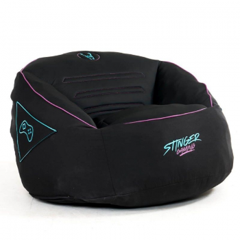 Puff Woxter Stinger Gaming - con relleno - Azul y Negro GM26-114