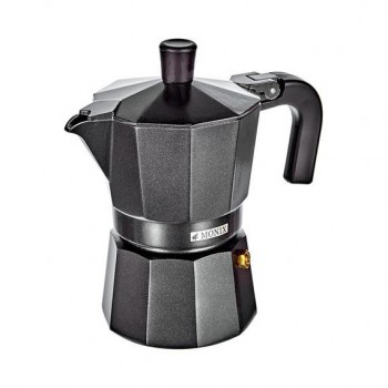 Cafetera Italiana Monix Noir M640003 - 3 Tazas - Negra