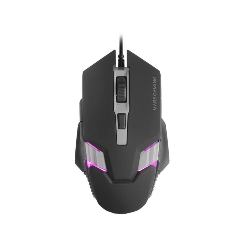 Ratón Gaming Mars Gaming MM024 - Hasta 4000 DPI - Negro MM024 BK