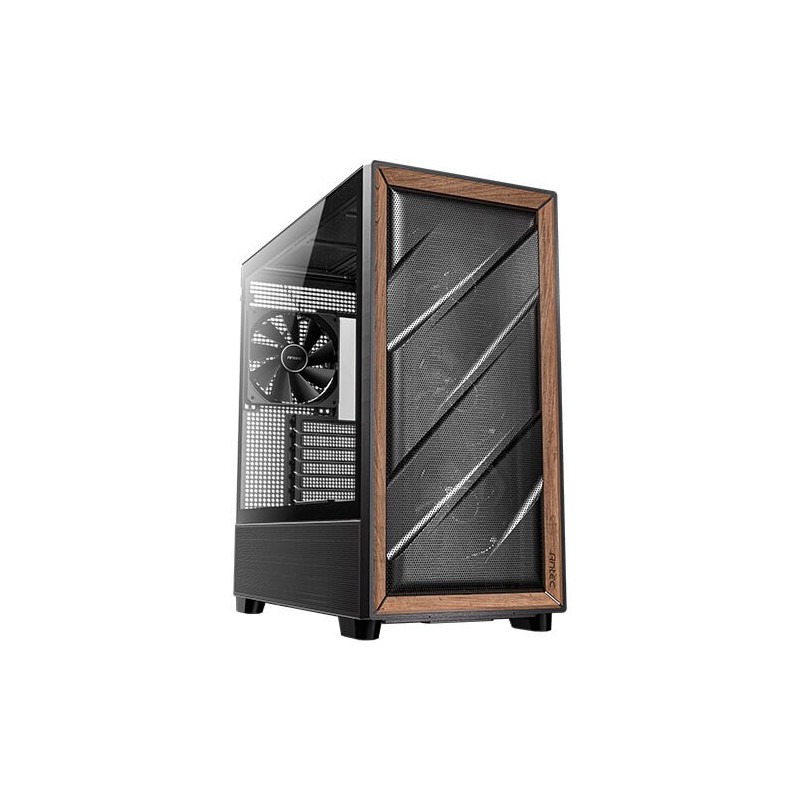Antec 0-761345-10133-2 carcasa de ordenador Midi Tower Negro, Madera 761345101332