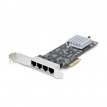 StarTech.com Tarjeta PCI Express de Red Ethernet 4 Puertos NBASE-T 2,5G - NIC I225-V - Tarjeta de Re PR42GI-NETWORK-CARD