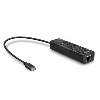 Lindy 43249 hub de interfaz USB 3.2 Gen 1 (3.1 Gen 1) Type-C 5000 Mbit s Negro