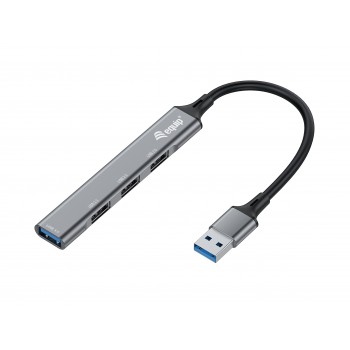 Equip 128960 hub de interfaz USB 3.2 Gen 1 (3.1 Gen 1) Type-A 5000 Mbit s Negro, Gris