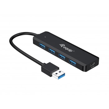 Equip 128959 hub de interfaz USB 3.2 Gen 1 (3.1 Gen 1) Type-A 5000 Mbit s Negro