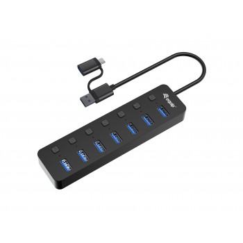 Equip 128965 hub de interfaz USB 3.2 Gen 1 (3.1 Gen 1) Type-A 5000 Mbit s Negro