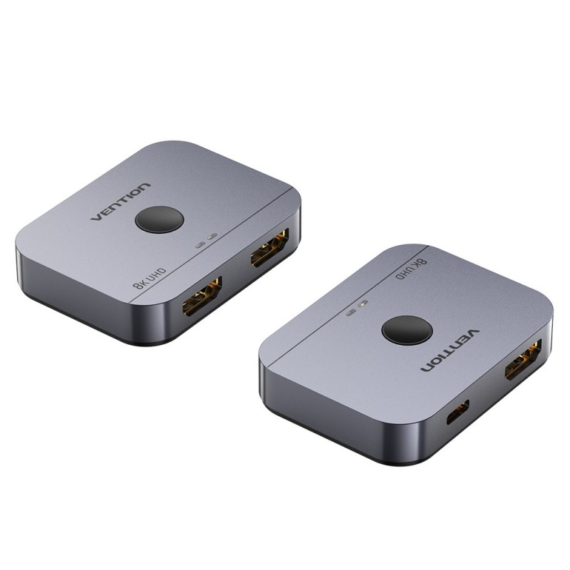 Vention Conmutador HDMI 4K Bidireccional AKPH0  HDMI Hembra - 2x HDMI Hembra - USB Tipo-C Hembra
