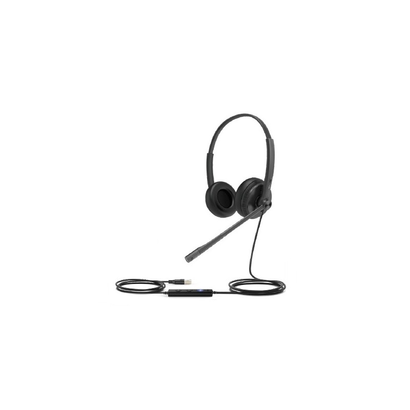 Yealink UH34 Auriculares Alámbrico Diadema Oficina Centro de llamadas Negro UH34 DUAL UC