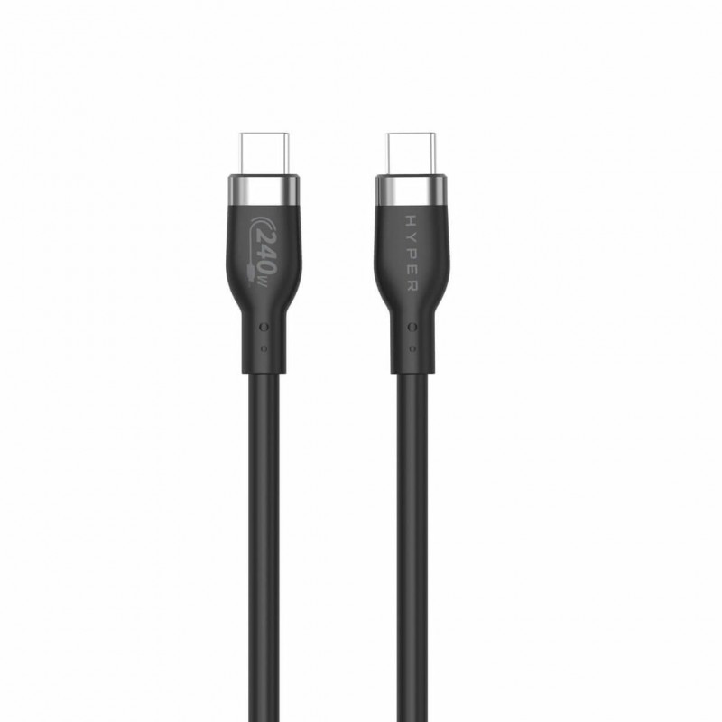 HYPER HJ4001BKGL cable USB USB 2.0 1 m USB C Negro
