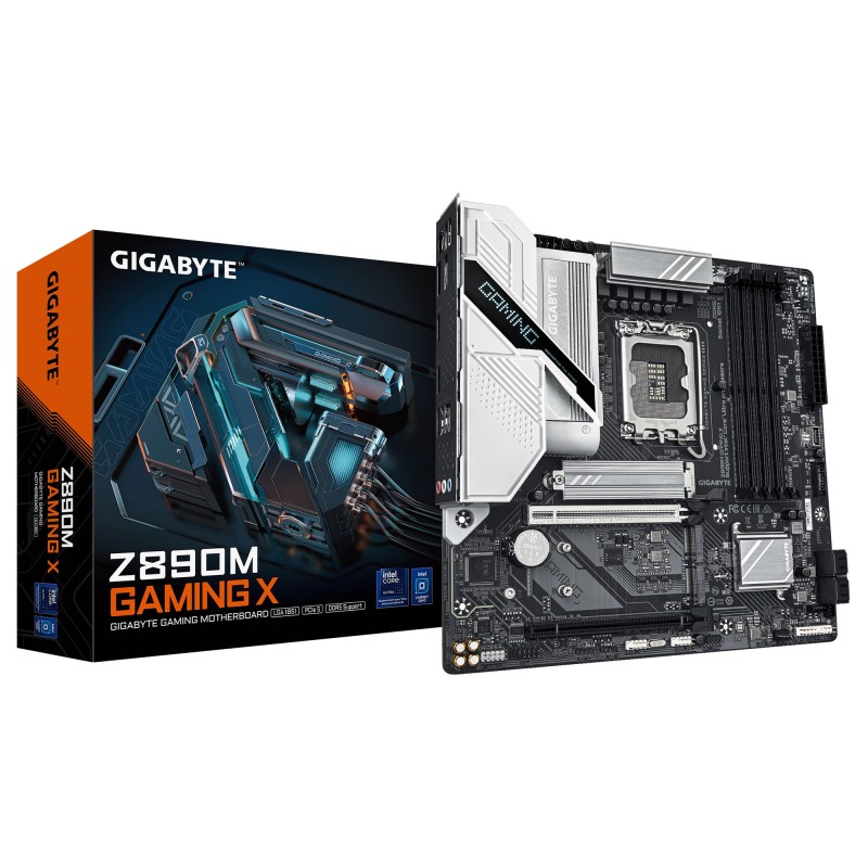 GIGABYTE Placa base Z890M GAMING X - Compatible con procesad - LGA 1851 (Socket V1) - micro ATX - In 9MZ89MGX-00-10