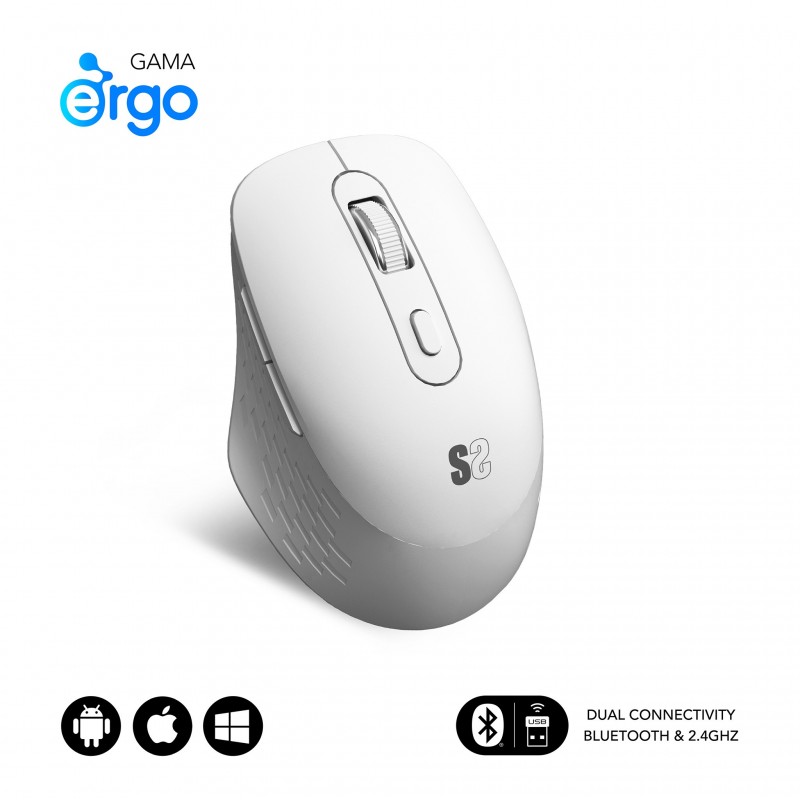 Ratón curve ergo Blanco SUBMO-EDCUR02