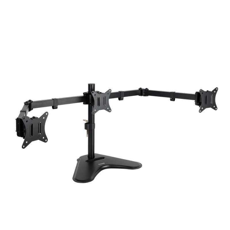 (Desprecintado) TooQ Soporte de Mesa para 3 Pantallas 17"-27", Negro DB1704TN-B