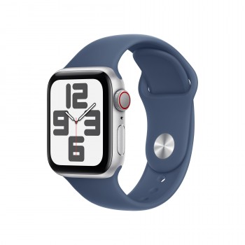 Apple Watch SE 40MM Aluminio Plata con correa color Azul - 4G MXGF3QL A