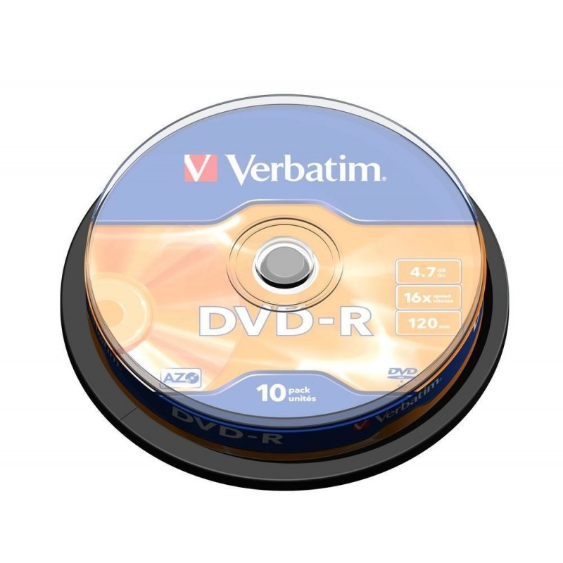Verbatim DVD-R Matt Silver 4,7 GB 10 pieza(s) 43523