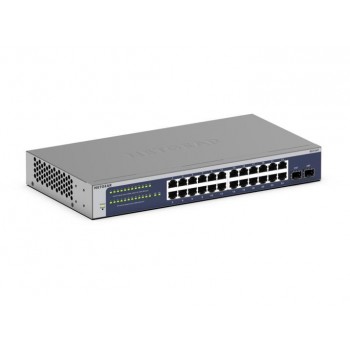 NETGEAR GS724Tv6 Gestionado L2+ L3 Gigabit Ethernet (10 100 1000) 1U Azul, Gris GS724T-600EUS
