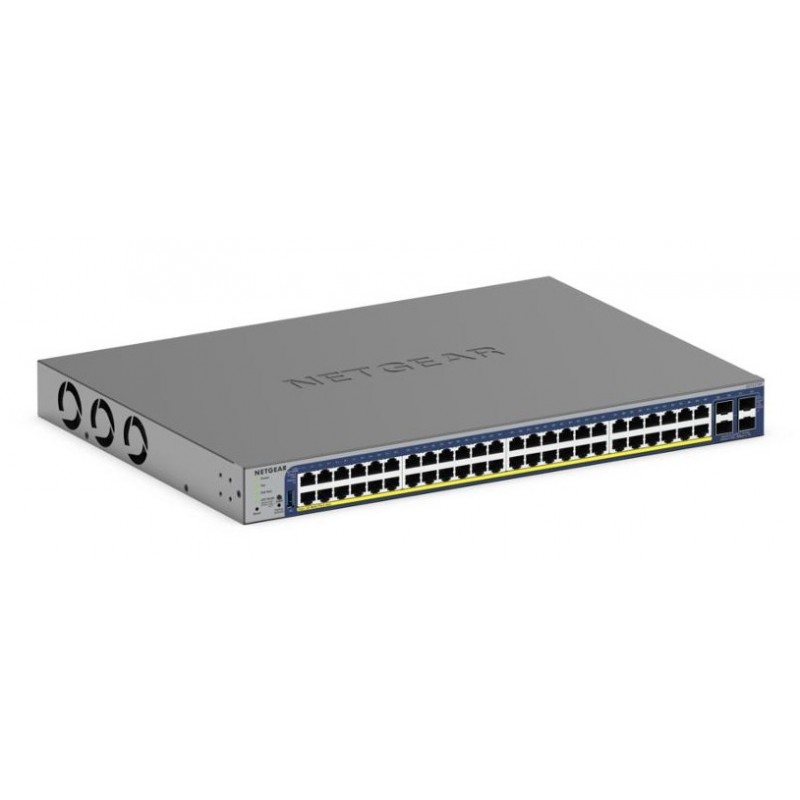NETGEAR GS752TXP Gestionado L2 L3 L4 10G Ethernet (100 1000 10000) Energía sobre Ethernet (PoE) Negr GS752TXP-300EUS