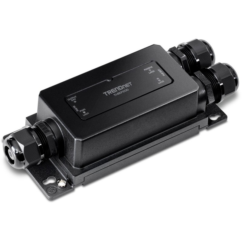 Trendnet TI-BEP200 ampliador de red Transmisor y receptor de red Negro 10, 100, 1000 Mbit s