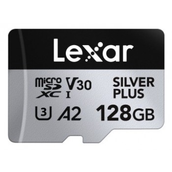Lexar Professional SILVER PLUS 128 GB MicroSDXC UHS-I LMSSIPL128G-BNANG
