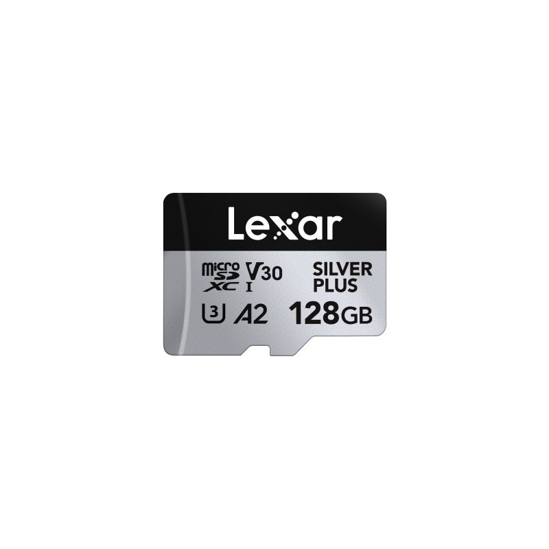 Lexar Professional SILVER PLUS 128 GB MicroSDXC UHS-I LMSSIPL128G-BNANG