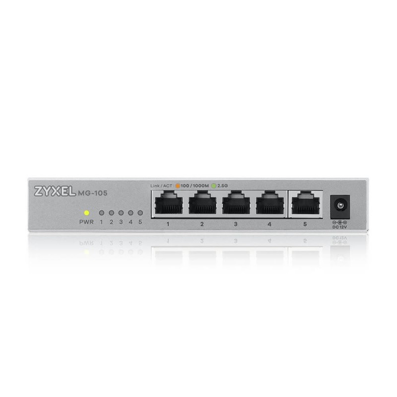 Zyxel XMG-105 No administrado 2.5G Ethernet (100 1000 2500) Gris XMG-105-ZZ0101F