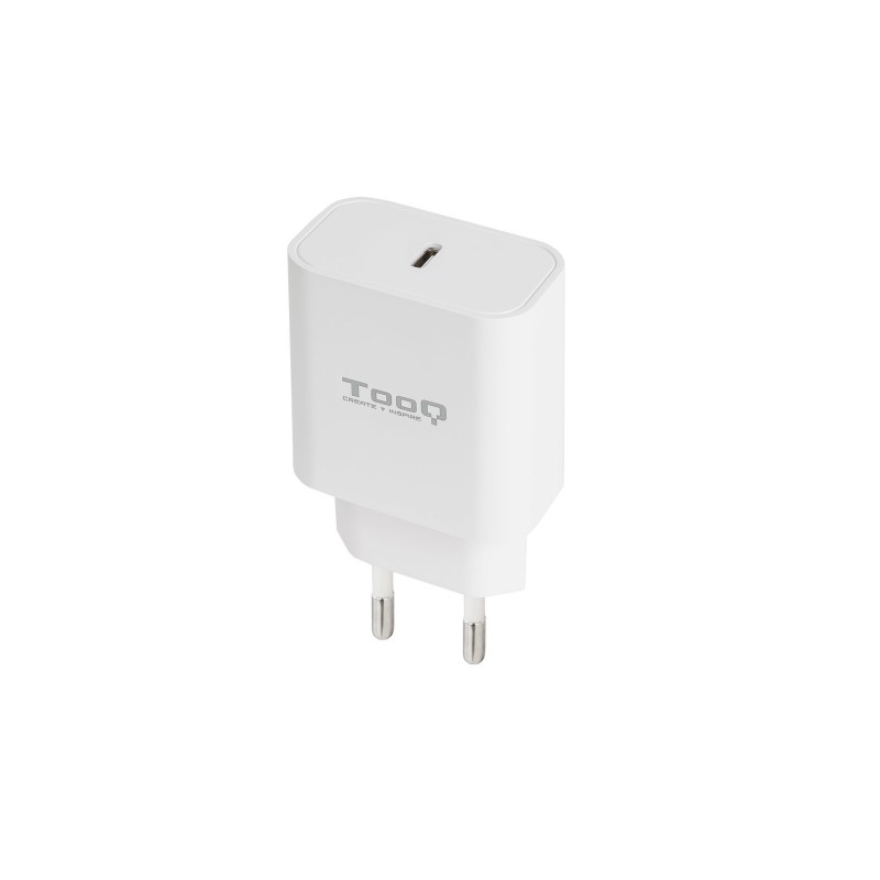 TooQ Cargador de Pared USB-C PD20W, Blanco TQWC-PDUSBC20W