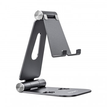 AISENS Soporte De Sobremesa Tamaño XL Ajustable (2 Pivotes) Para Movil   Tablet, Gris MS2PXL-094