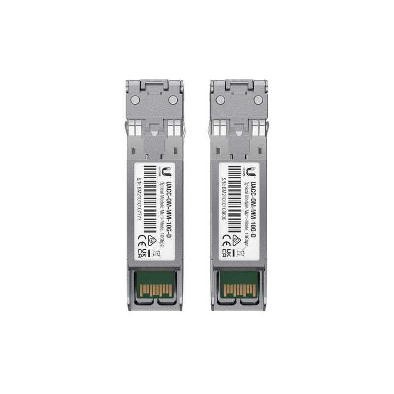 Ubiquiti UACC-OM-MM-10G-D-2 red modulo transceptor Fibra óptica 10000 Mbit s 850 nm