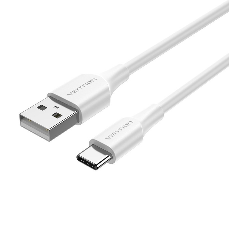 Vention Cable USB 2.0 3A CTHWF  USB Tipo-C Macho - USB Macho  1m  Blanco