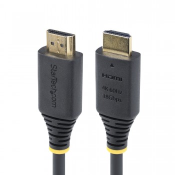 StarTech.com Cable HDMI Certificado Premium de Alta Velocidad de 4m - 4K 60Hz - 18Gbps - UHD - Recub HDMI2-CABLE-4K60-4M