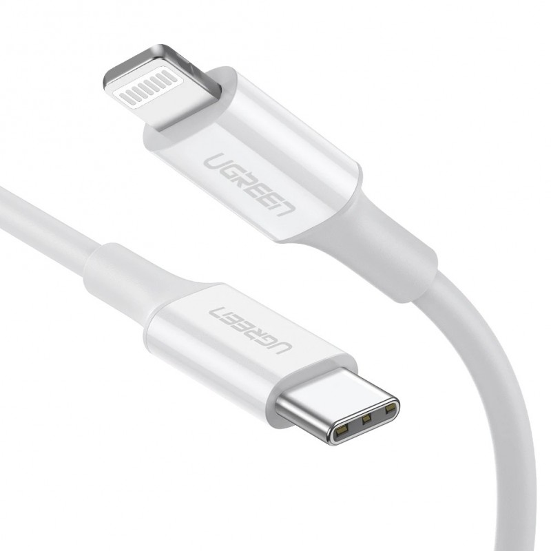 Ugreen 10493 cable de conector Lightning 1 m Blanco UG10493
