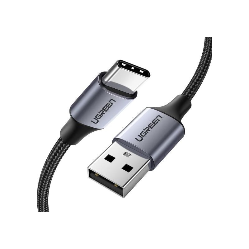 Ugreen 60126 cable USB 1 m USB C USB A Negro, Gris UG60126