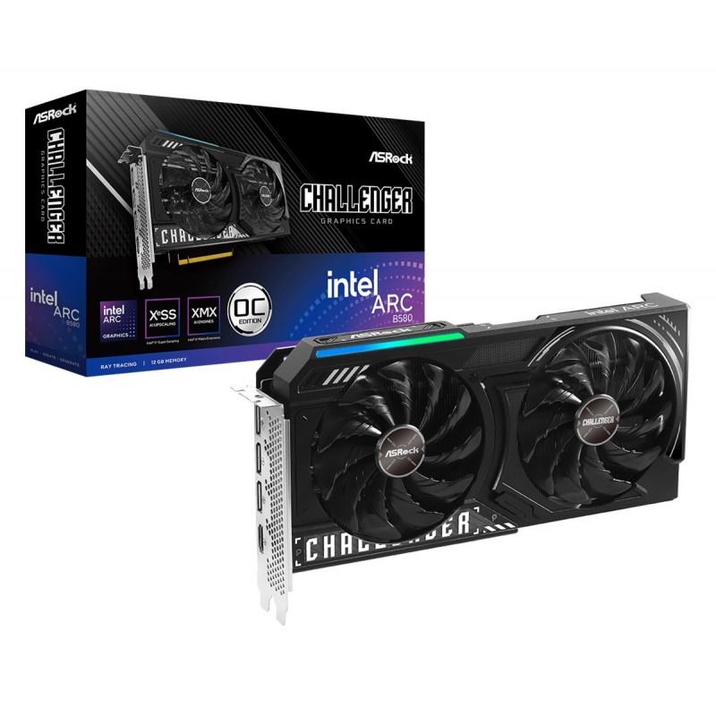 Asrock Intel Arc B580 Challenger 12GB OC GDDR6 90-GA5LZZ-00UANF