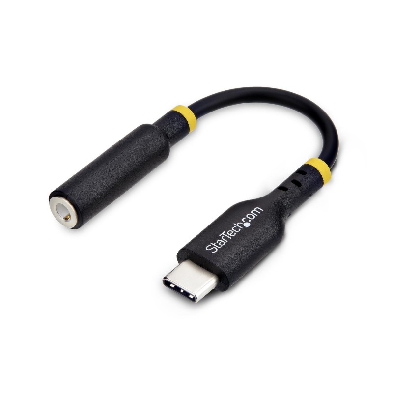 StarTech.com Adaptador de Audio USB-C a 3,5mm TRRS Minijack - Adaptador de Audio USB Tipo C para Aur USBCAUDIO2