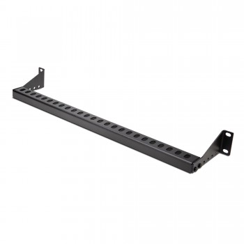 StarTech.com Barra 1U de Amarre Horizontal para Gestión de Cables en Rack - para Racks de 19" - Prof 12S-CABLE-LACING-BAR