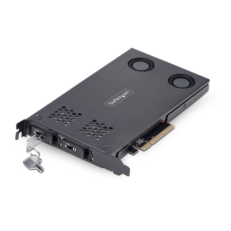 StarTech.com Tarjeta Rack Móvil de 2 Bahías para SSD NVMe M. - GB    2M2-REMOVABLE-PCIE