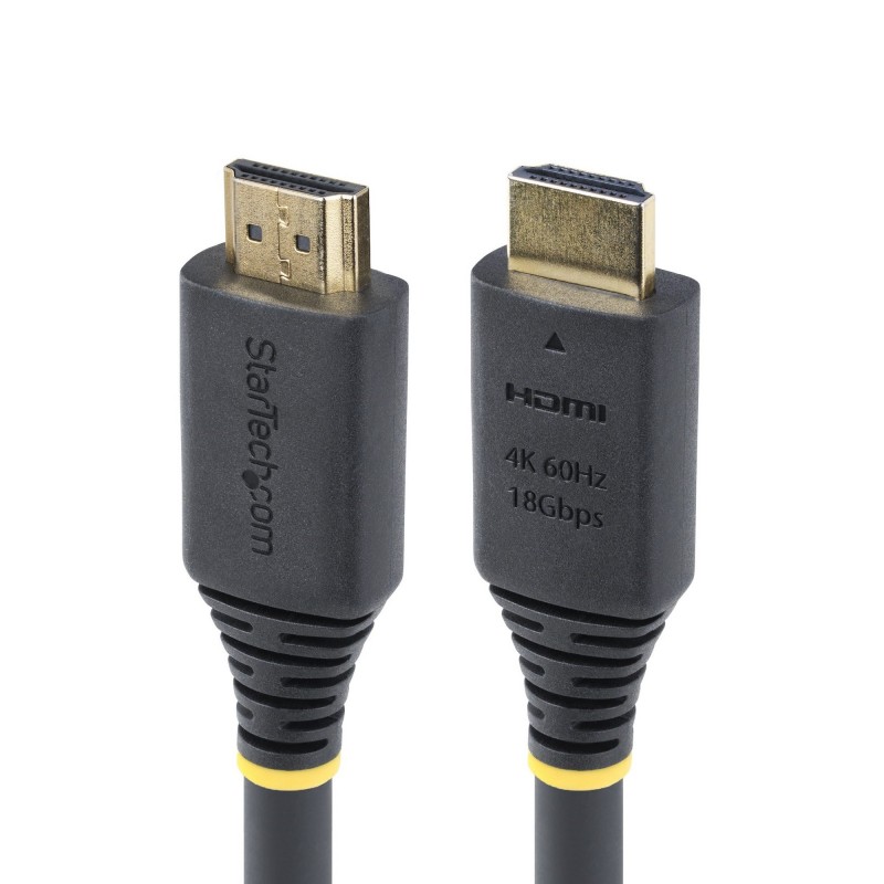 StarTech.com Cable HDMI Certificado Premium de Alta Velocidad de 5m - 4K 60Hz 1440p 144Hz - HDR10 HD HDMI2-CABLE-4K60-5M