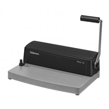 Fellowes Metal 25 Encuadernadora de espiral metálica 450 hojas Negro, Gris 3302502