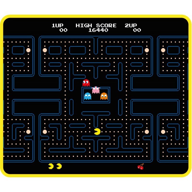 Konix 82541120979 alfombrilla para ratón Alfombrilla de ratón para juegos Negro, Amarillo