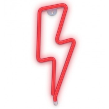 Luz Neon Forever Light Neon LED Bolt Red - Funciona a Pilas y USB RTV100213