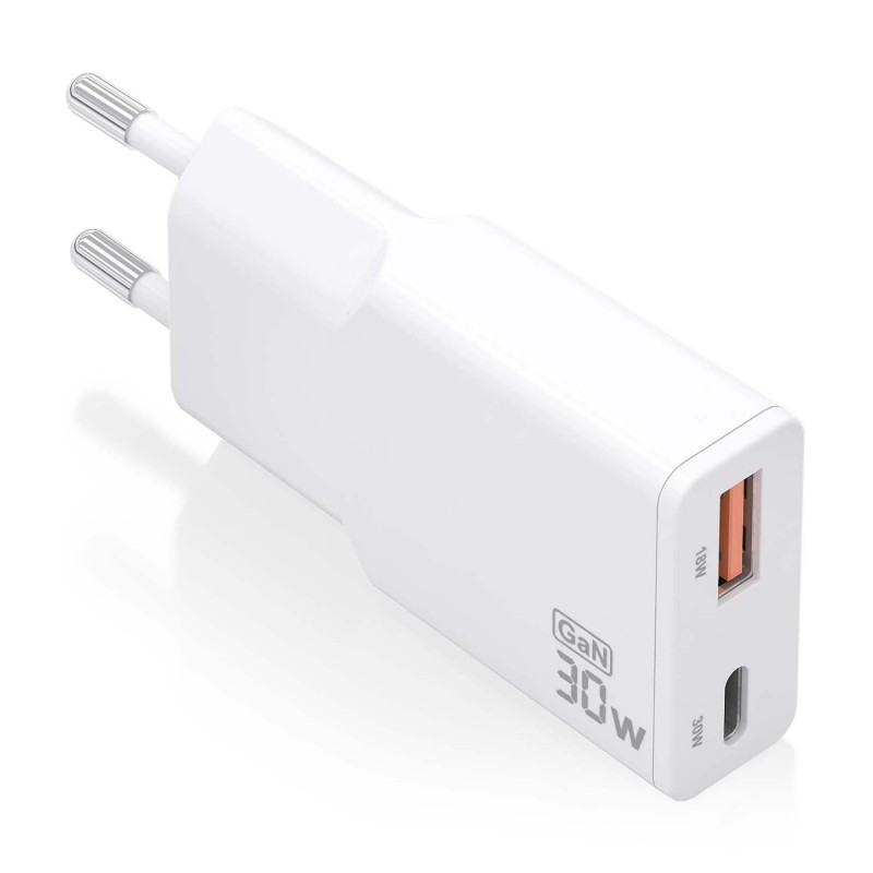AISENS ASCH-30W2P046-W cargador de dispositivo móvil Cámara digital, MP3, MP4, Teléfono móvil, Naveg