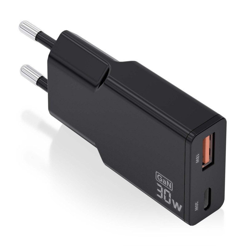 AISENS ASCH-30W2P047-BK cargador de dispositivo móvil Cámara digital, MP3, MP4, Teléfono móvil, Nave