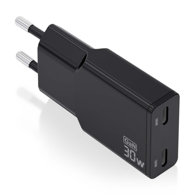AISENS ASCH-30W2P049-BK cargador de dispositivo móvil Cámara digital, MP3, MP4, Teléfono móvil, Nave