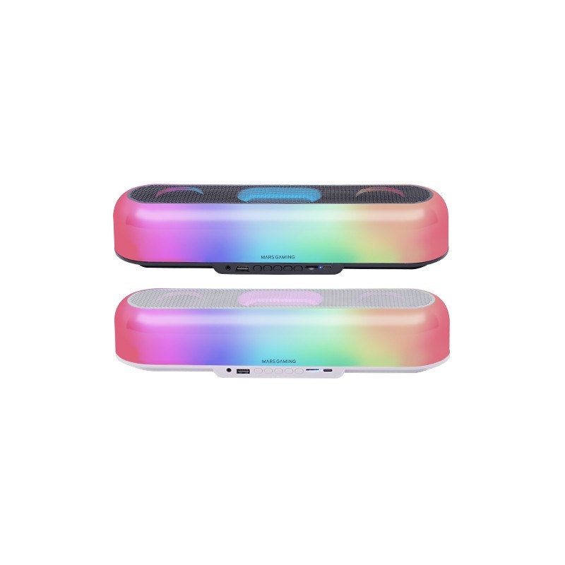 Barra de Sonido con Bluetooth Mars Gaming MSB-ORB - 20W - 2.0 - Blanca MSBORBW