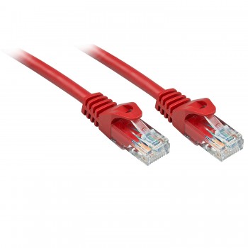 Lindy RJ-45 RJ-45 Cat6 0.5m cable de red Rojo 0,5 m U UTP (UTP) 48181