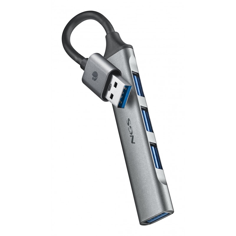 NGS IHUB4 MICRO USB 3.2 Gen 1 (3.1 Gen 1) Type-A 5000 Mbit s Plata IHUB4MICRO