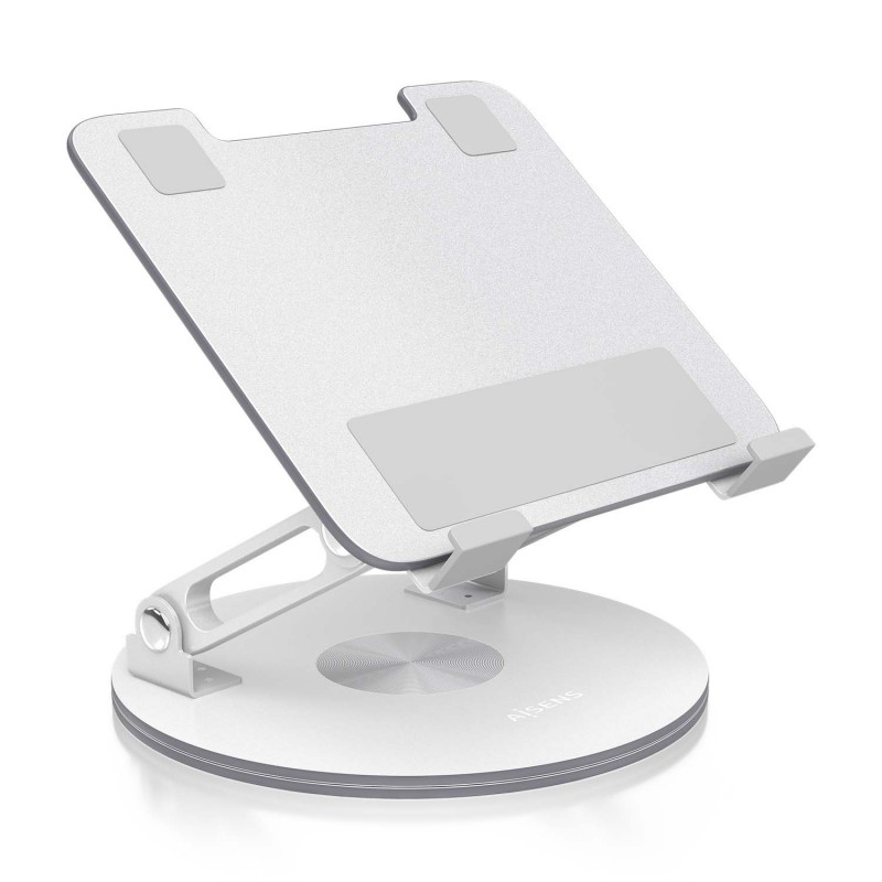 AISENS Soporte de Sobremesa Giratorio Ajustable Para Portatil   Tablet 7-13, Plata LPS4SL-341