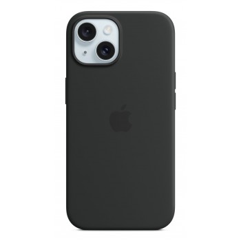 Funda Microfibra, Silicona Negro para Apple iPhone 15 MXPD3ZM A